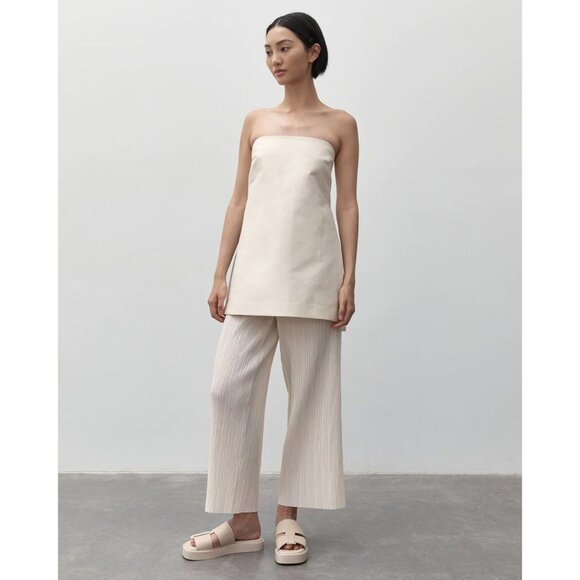 St. Agni Pants - St. Agni Pleated Pants in Ivory, size XL